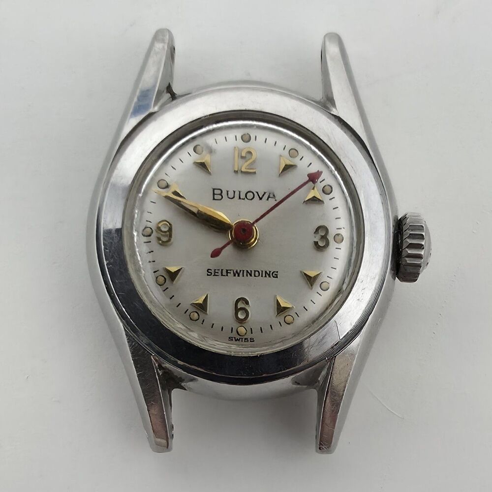 Vintage 1960s Bulova Women's Automatic Dress Swiss Watch Self Winding 19mm Works